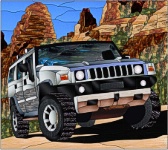 Stained Glass Pattern-Humvee